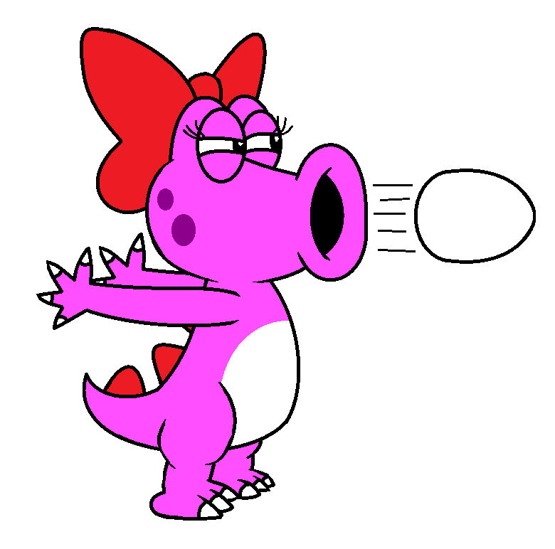 Birdo shoots a Egg by adrianmacha20005 on DeviantArt