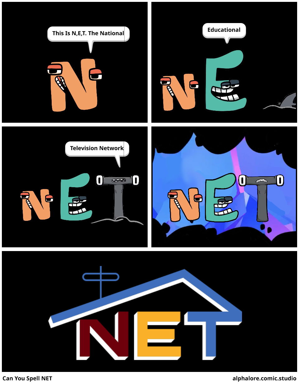 Can You Spell NET (Alphabet Lore Comic) by adrianmacha20005 on