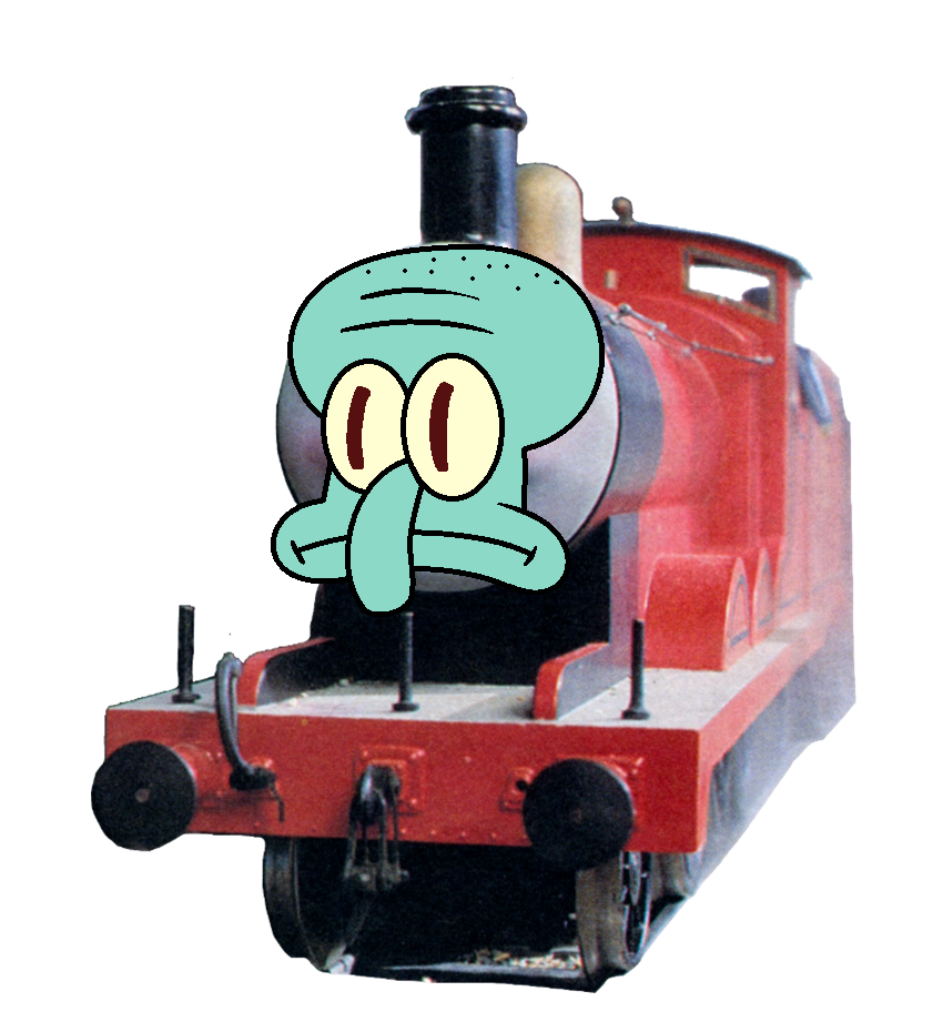 James with Squidward Mask