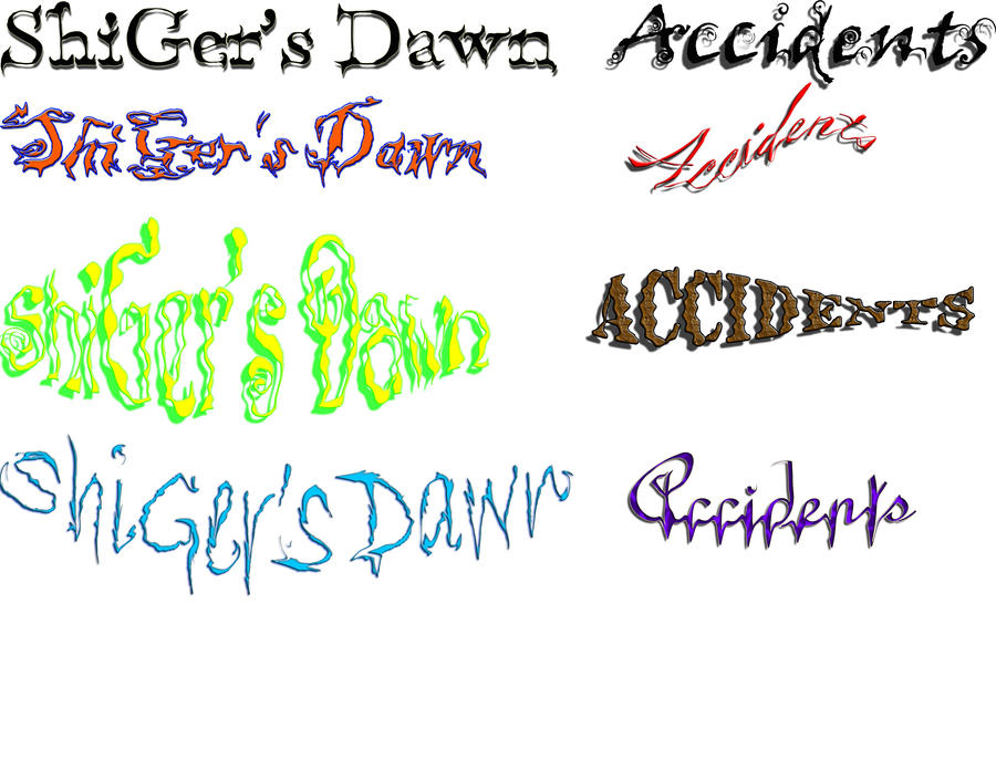 Logos by ShiGersDawn on DeviantArt