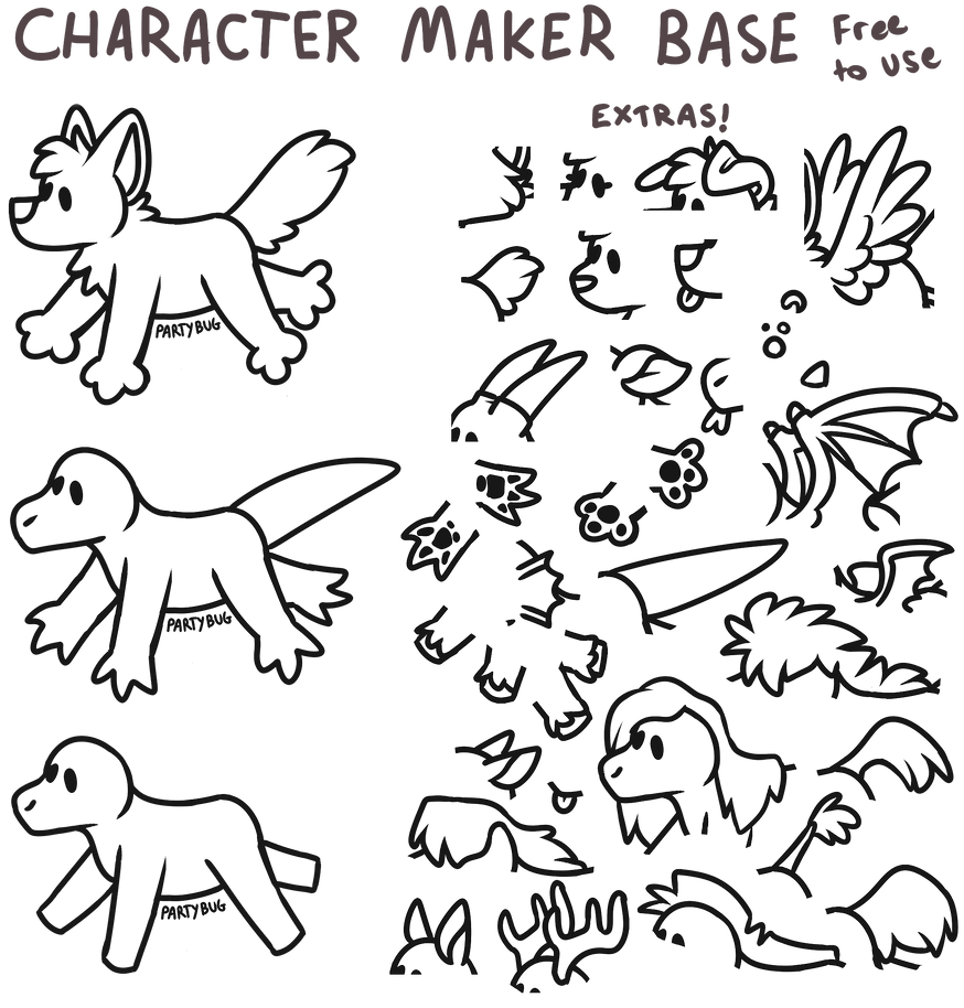 Character Maker Base by partybugcreations on DeviantArt