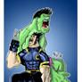 Hulk vs Wolverine -coloured-