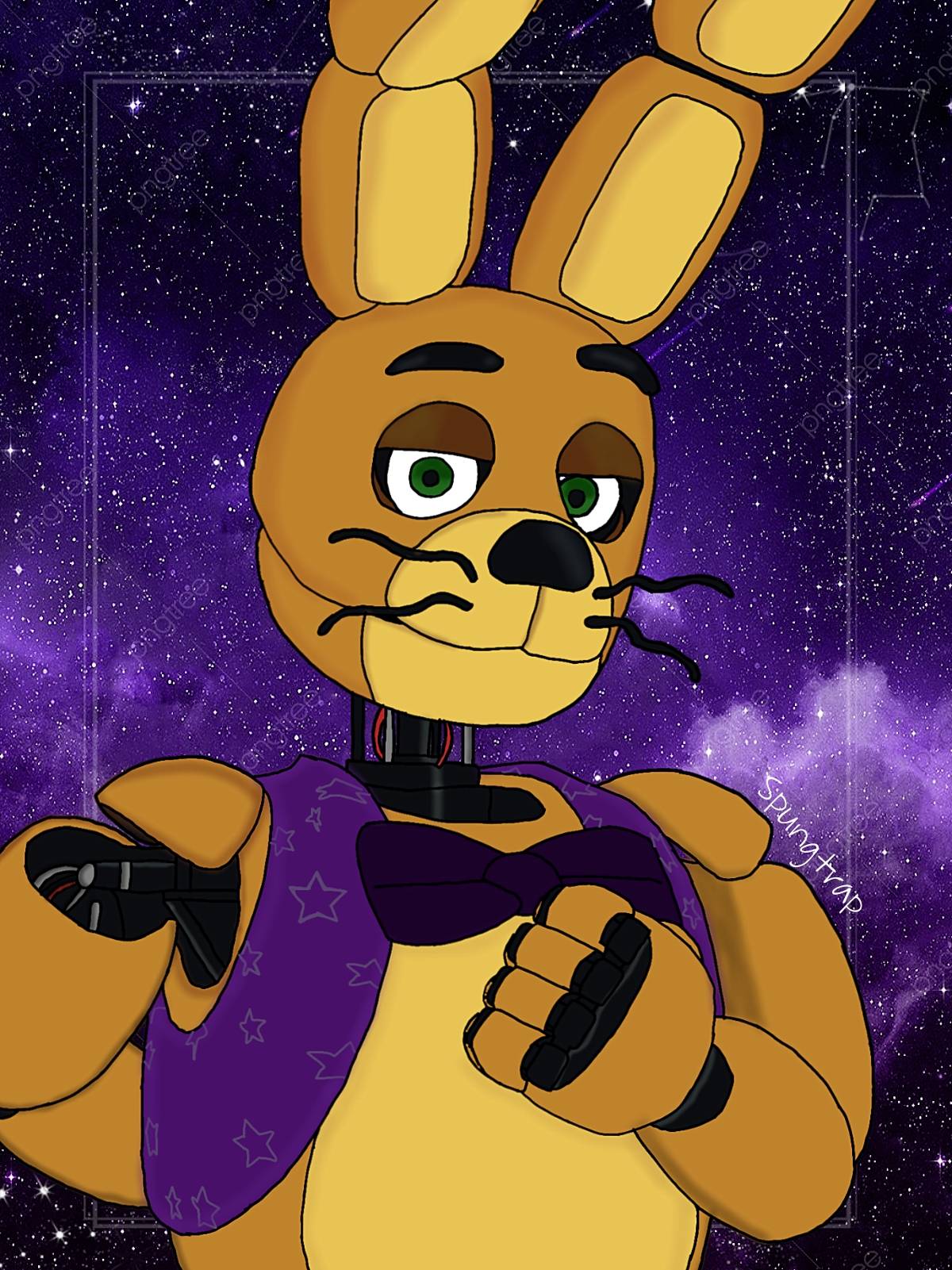 Spring Locks Springbonnie Stylelock Springbonnie drawing by StarlightBunny123 on DeviantArt