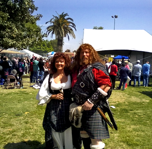 Couple in Scottish Dress