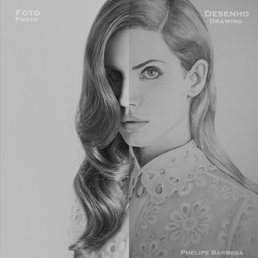 Lana Del Rey - Drawing and photo