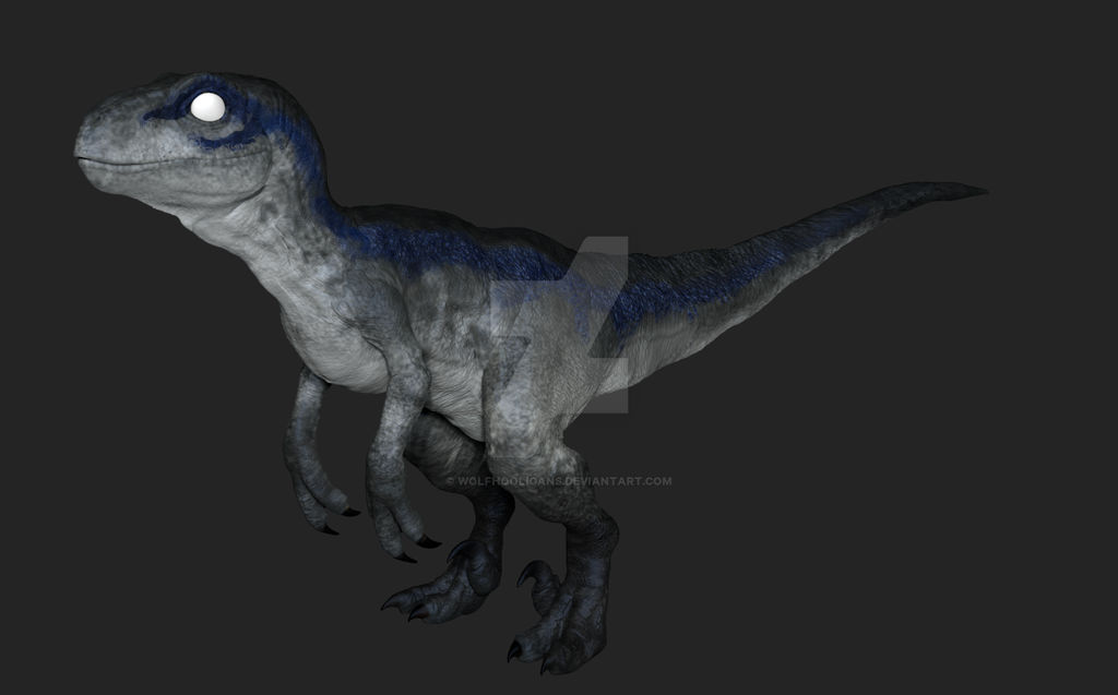 Baby Blue raptors jurassic World by Wolfhooligans on DeviantArt