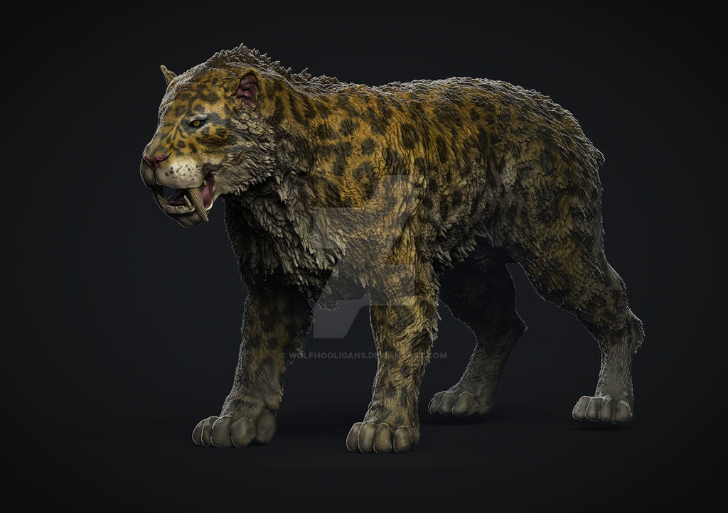 Smilodon by Wolfhooligans on DeviantArt
