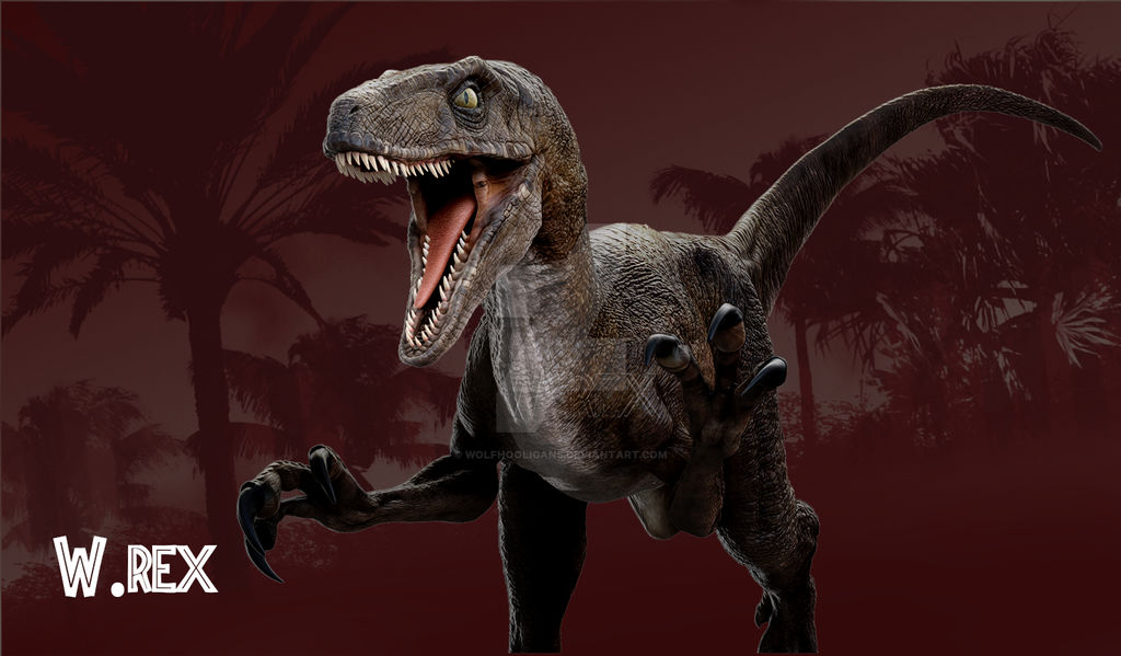 Big One Raptor Bigone raptor Jurassic park by Wolfhooligans on DeviantArt