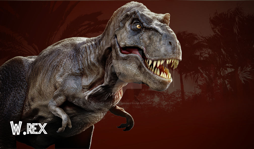 Rexy Tyrannosaurus rex Jurassic park by Wolfhooligans on DeviantArt