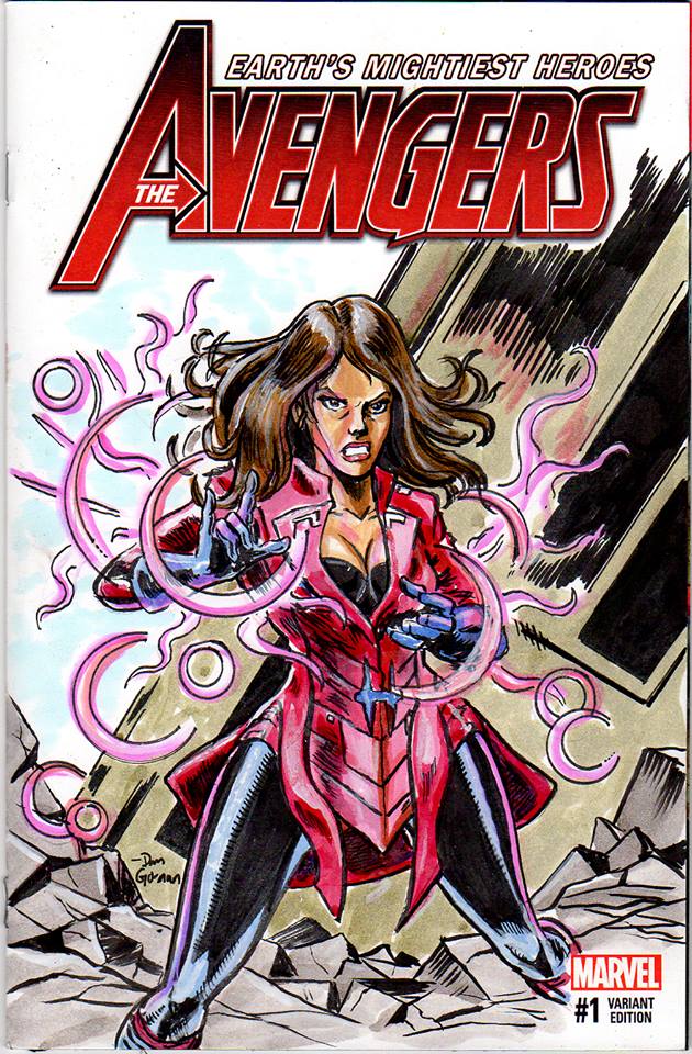 Scarlet Witch Sketch Cover