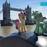 Lyra and Bon Bon at Tower Bridge