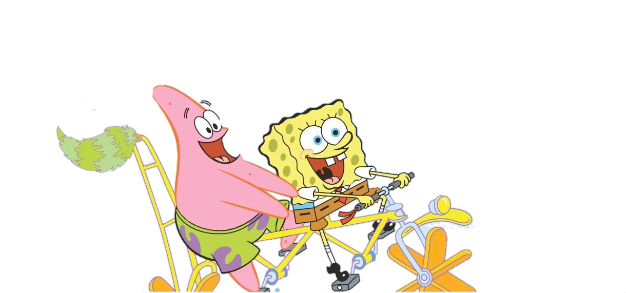 Patrick Riding Spongebob and Patrick ridding a bike render by Mordecaiisback on DeviantArt