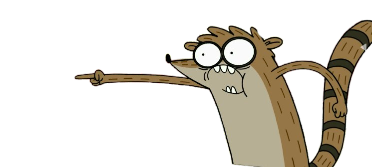 Cool Rigby Banner Rigby crazy pointing render by Mordecaiisback on DeviantArt