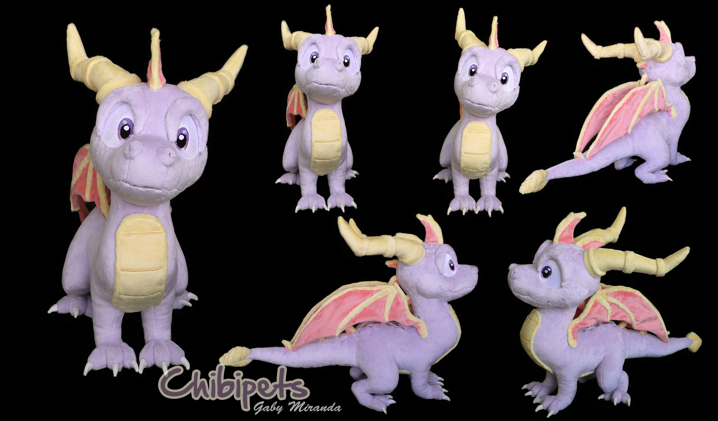 Spyro Custom Plush by Chibi-pets
