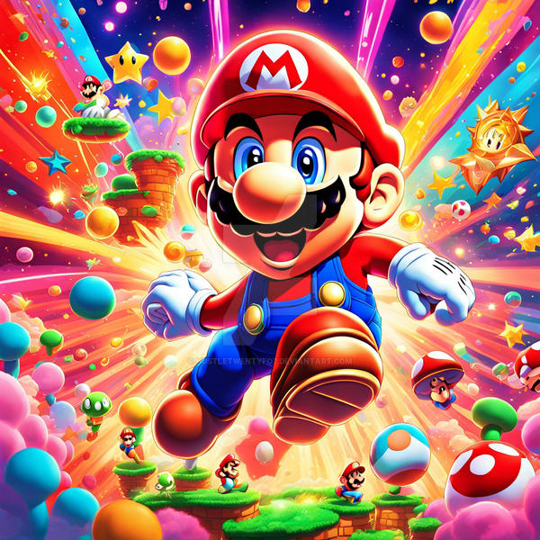 A Super Mario p$ychedelic explosion of colors by Hustletwentyfo7 on ...