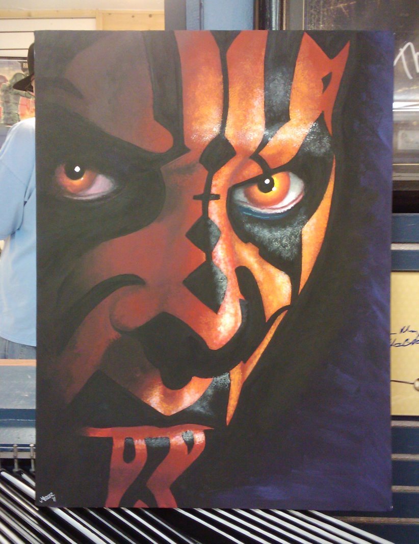 Darth Maul colab painting