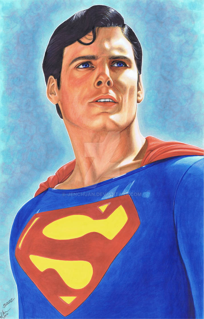 Christopher Reeve as Superman by jenchuan on DeviantArt