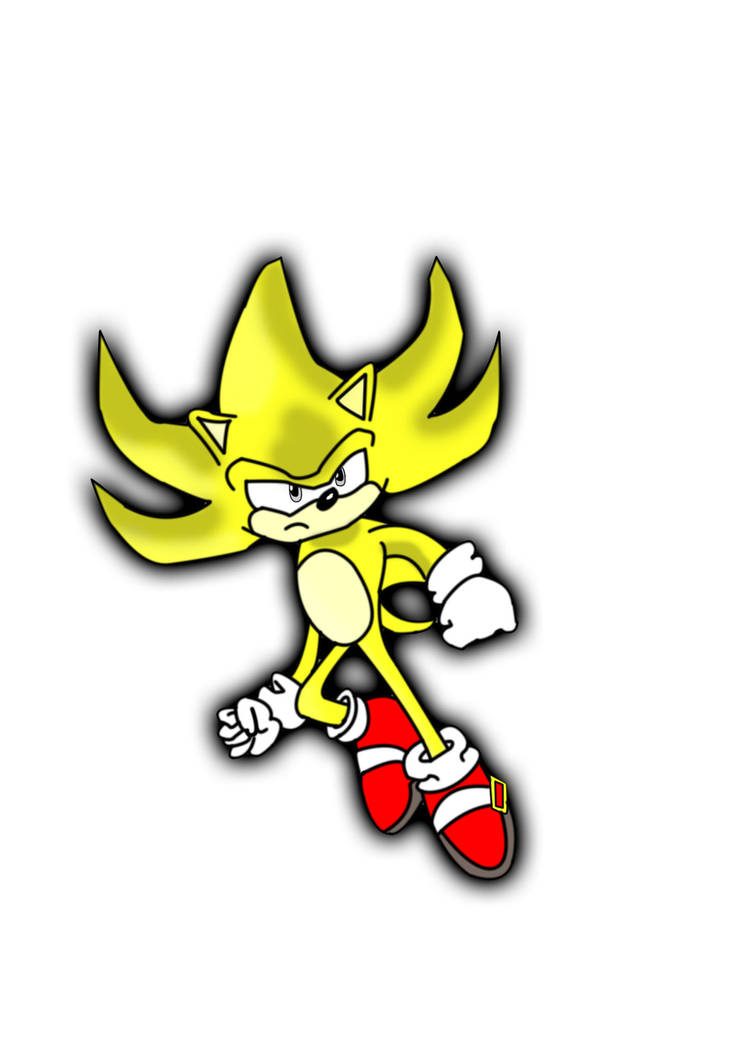 Supersonic One Color Super sonic colored by Krazyman1029 on DeviantArt