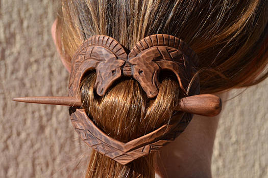 Handmade hair accessory /horses