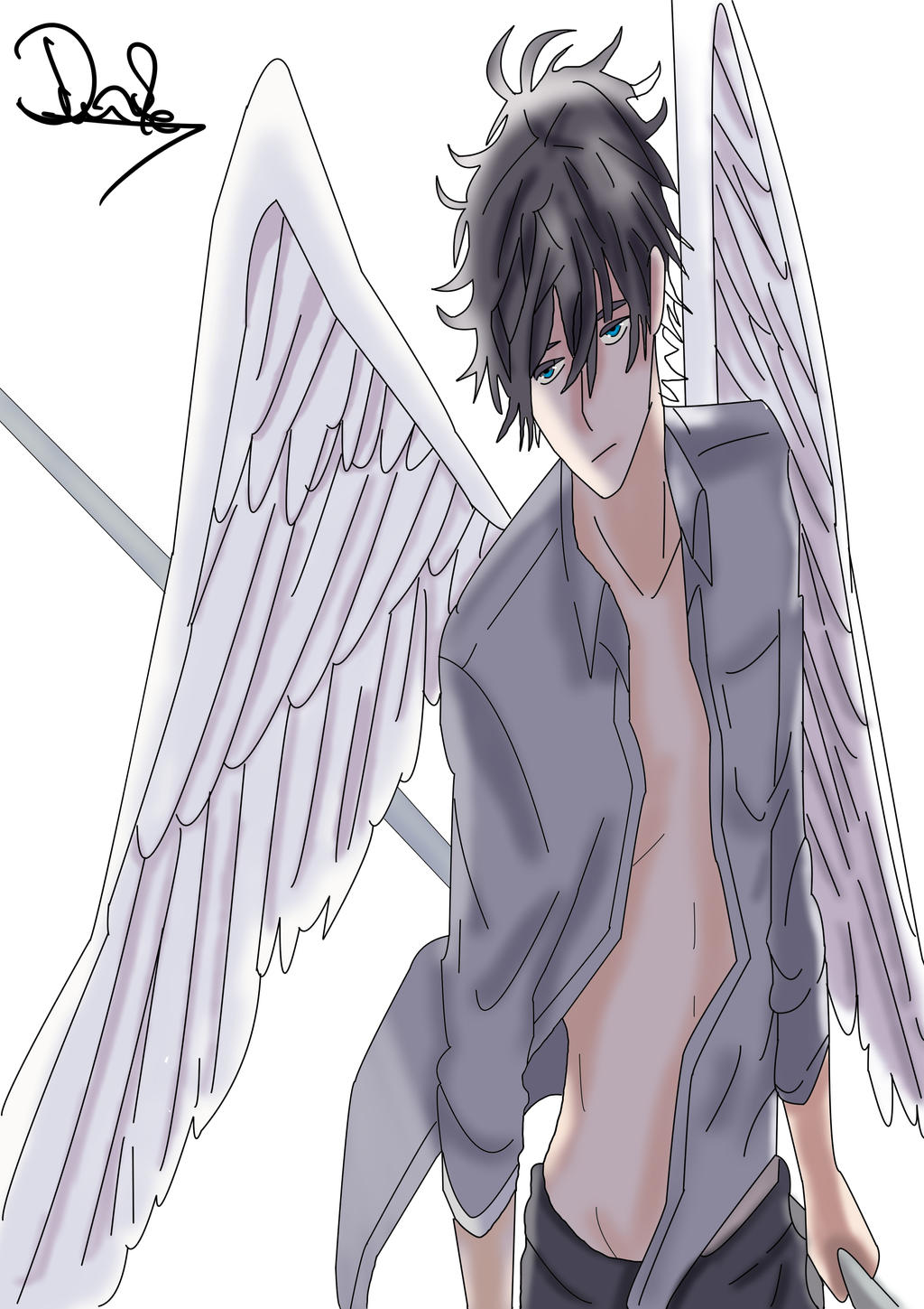 Anime Boy - Angel by MonkeyDDante on DeviantArt