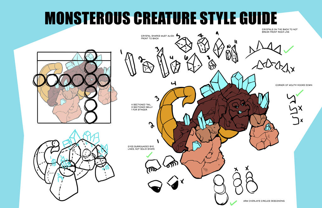 Monster Creature Style Guide by SleepyHeadKL on DeviantArt