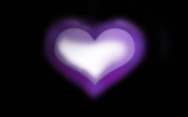 Glowing Purple Heart