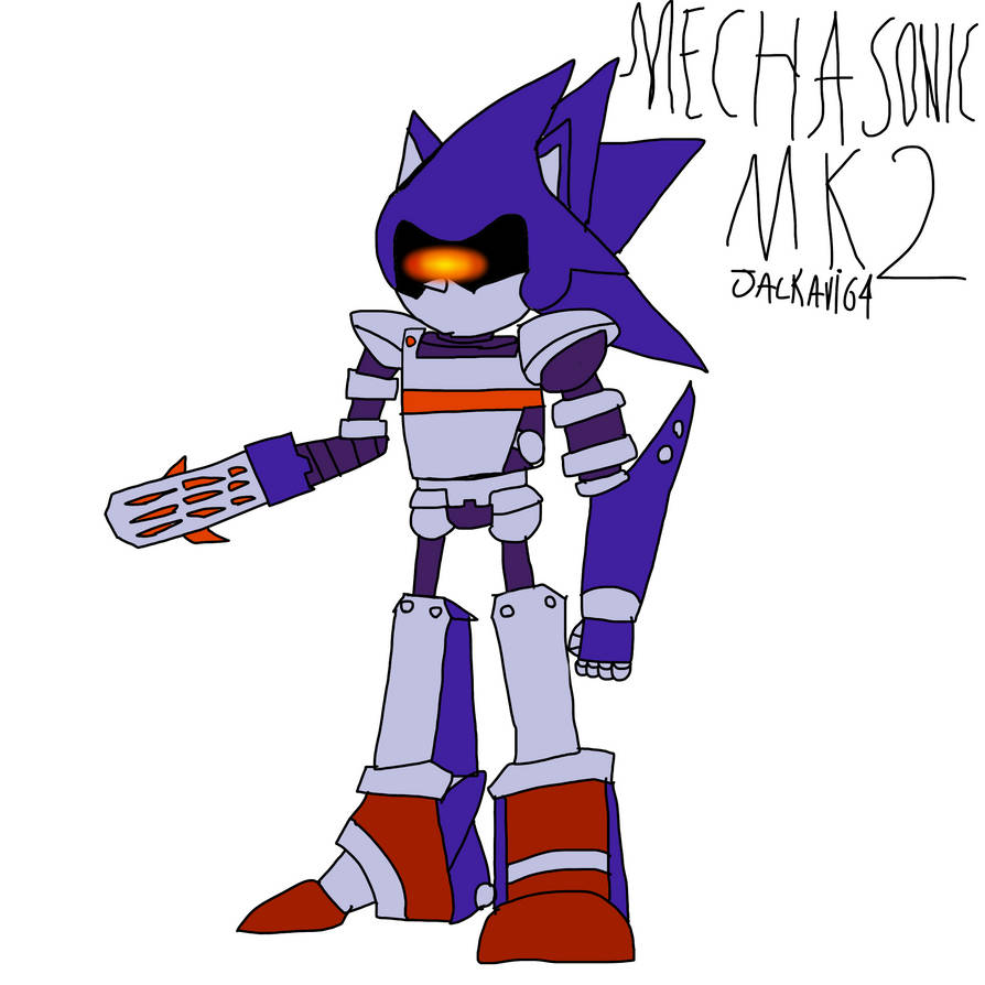 Mecha sonic mk2 by Jackavi64 on DeviantArt