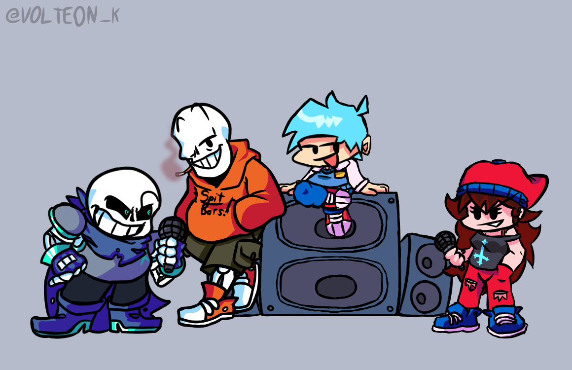 Fnf nightmare sans(old) by CapEgg on DeviantArt