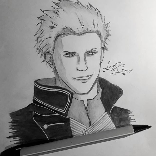 Vergil my wife #drawing #art #speedpaint #vergil #dmc #dmc5 #devilmayc