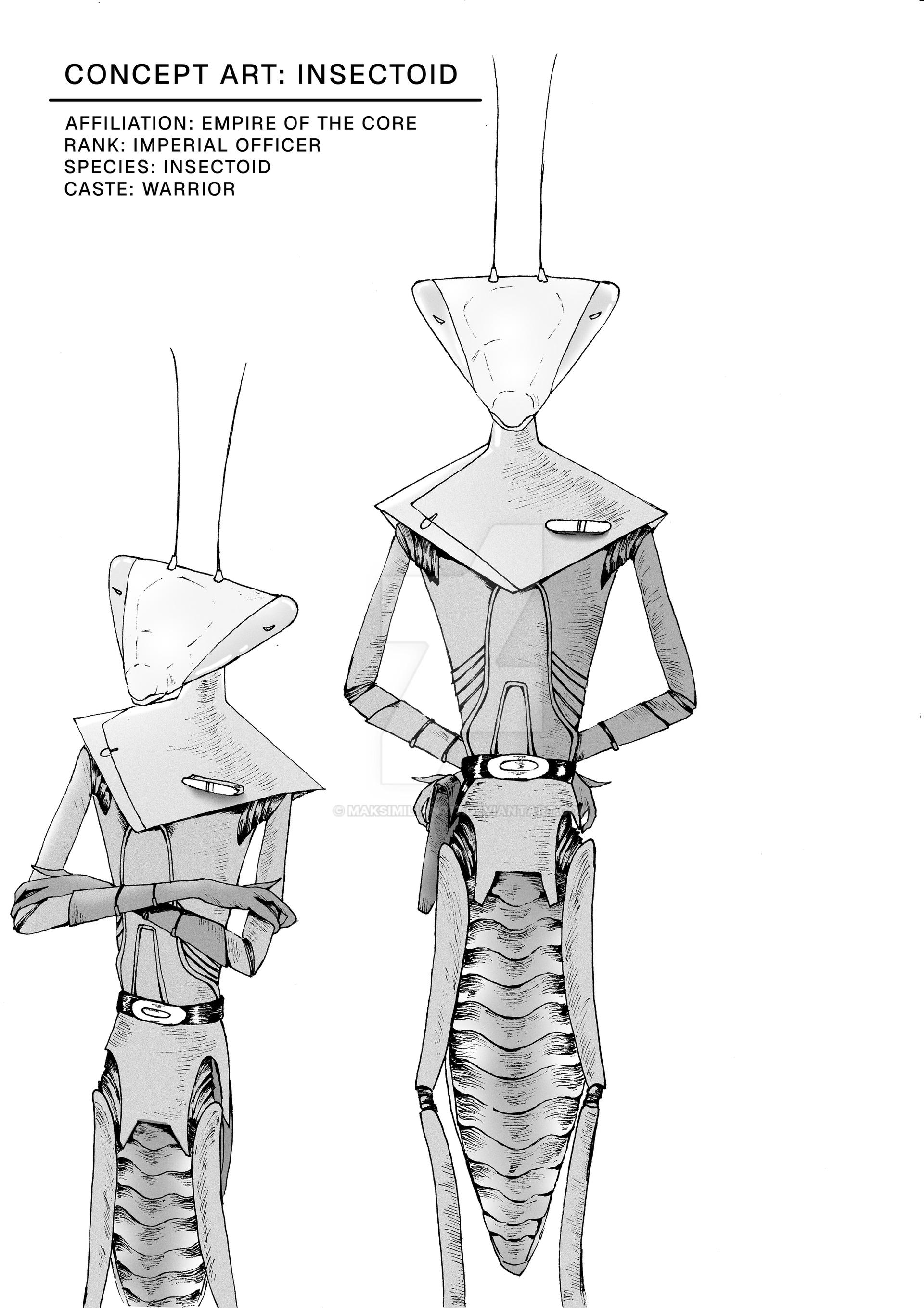 Insectoid Deviantart Insectoid Imperial officer by Maksimilian777 on DeviantArt