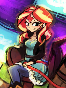 (45minutechallenge)sunsetshimmer-ftta