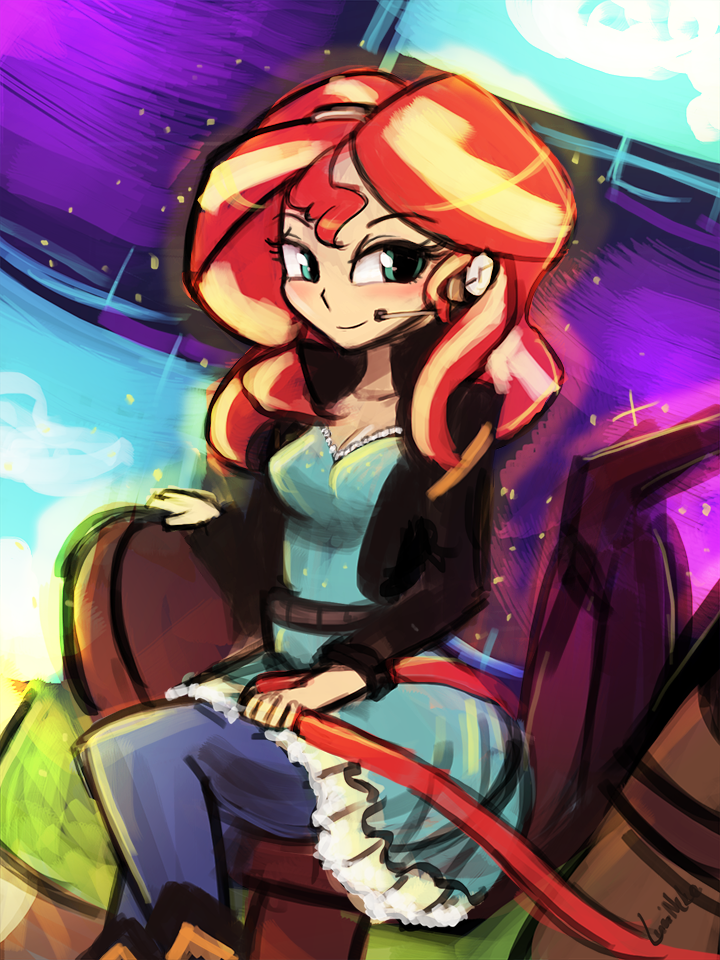 (45minutechallenge)sunsetshimmer-ftta