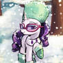 Rarity's snow outfit