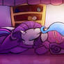 commission - snuggle with rarity