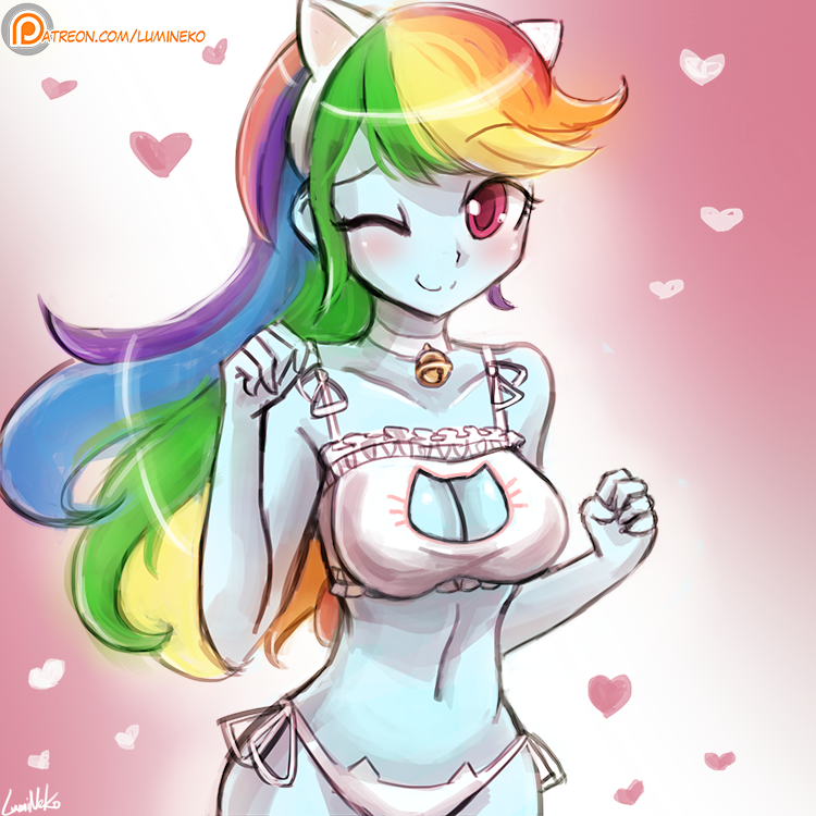 NekoMeme Rainbow Dash (Event Update) by luminaura