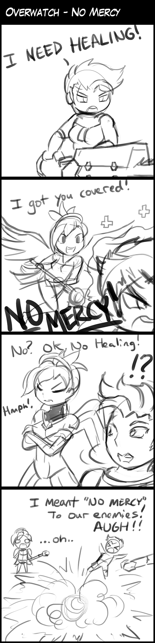 Overwatch 4koma - No mercy