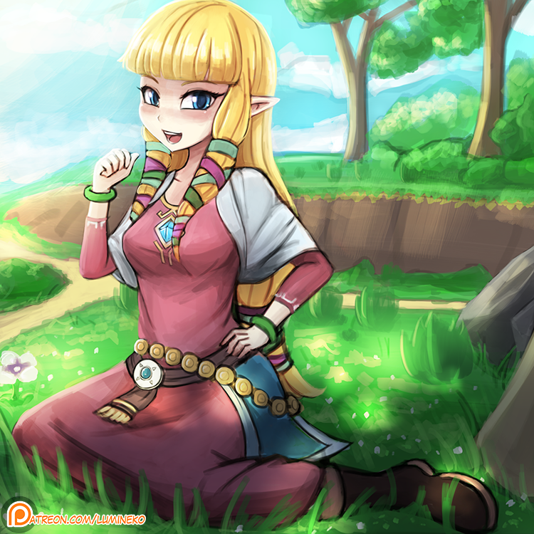 Skyward Sword Zelda by luminaura