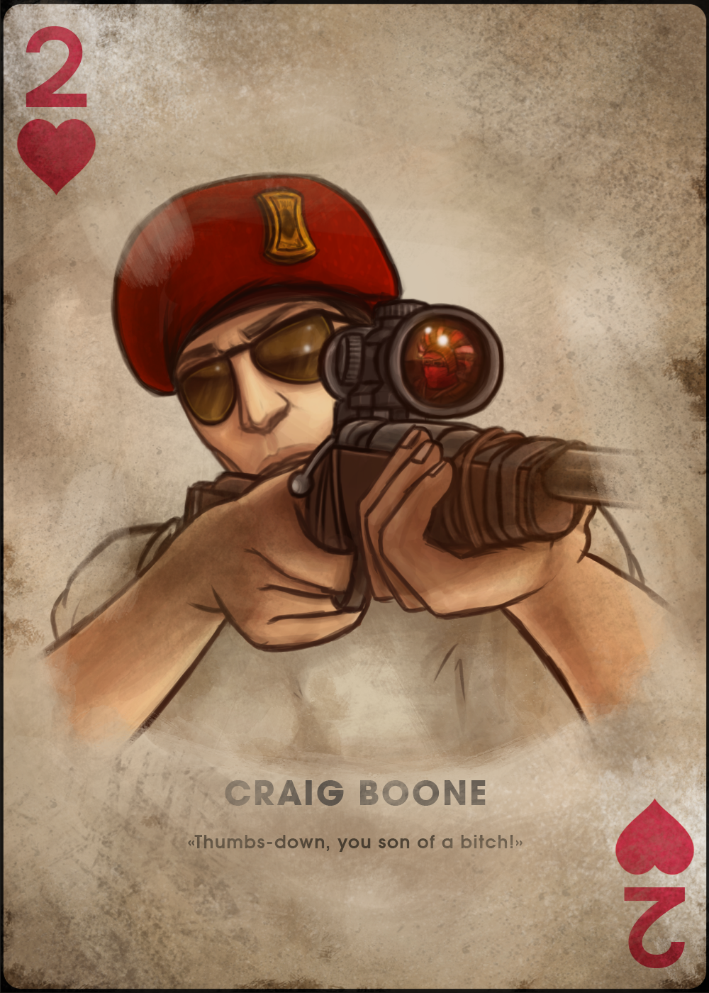 Boone, 2 of Hearts