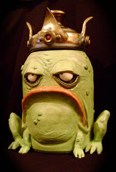 King Frog Cookie Jar-complete