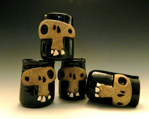 Skull Shot Glasses- for sale on Etsy