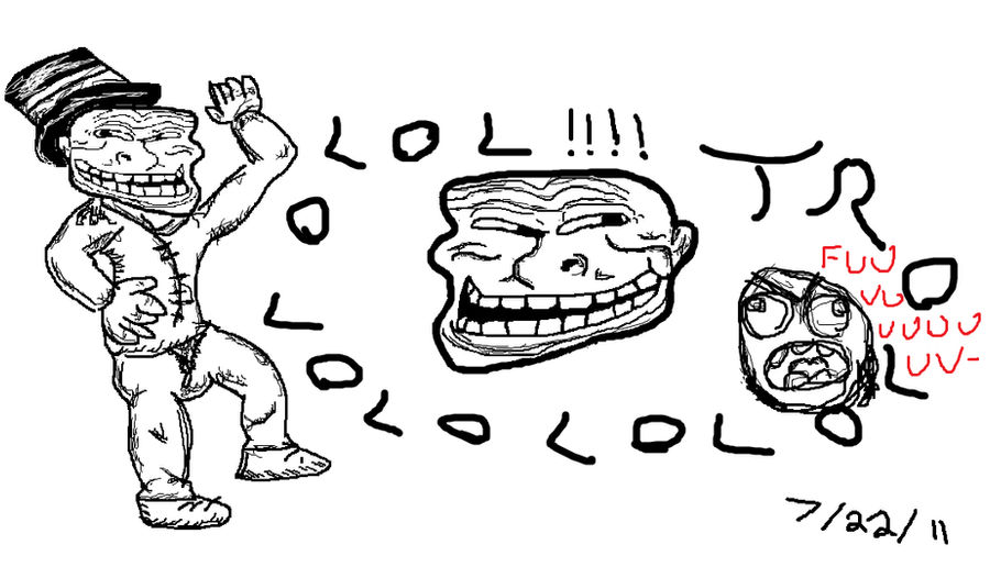 Trollface First Design Trollface by Venom55 on DeviantArt