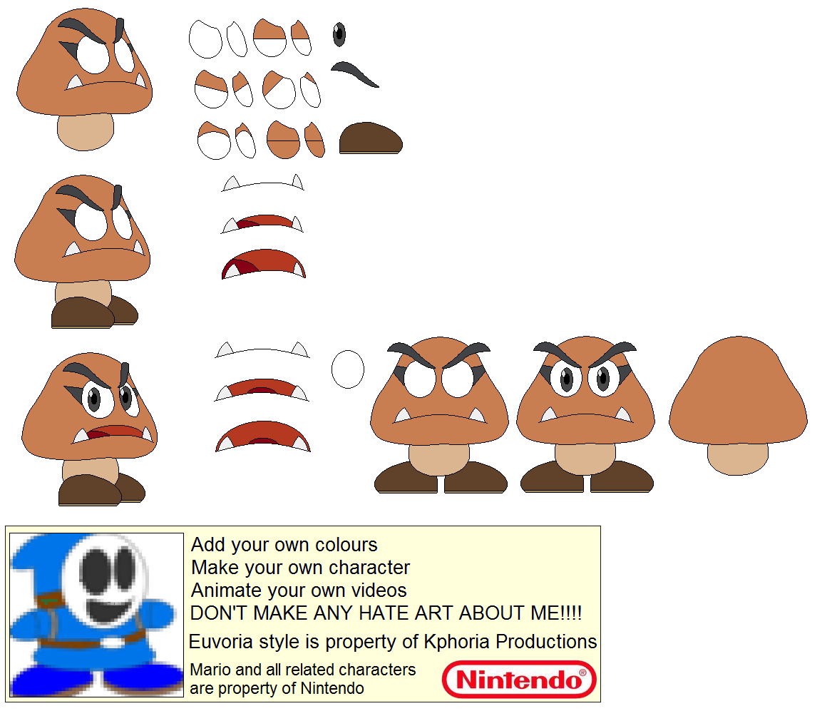 Goomba Oc Deviantart Character Builder Female Goomba by kasden95 on DeviantArt