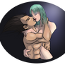 Vegeta and Bulma Embrace