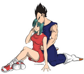 Comfort - Bulma and Vegeta