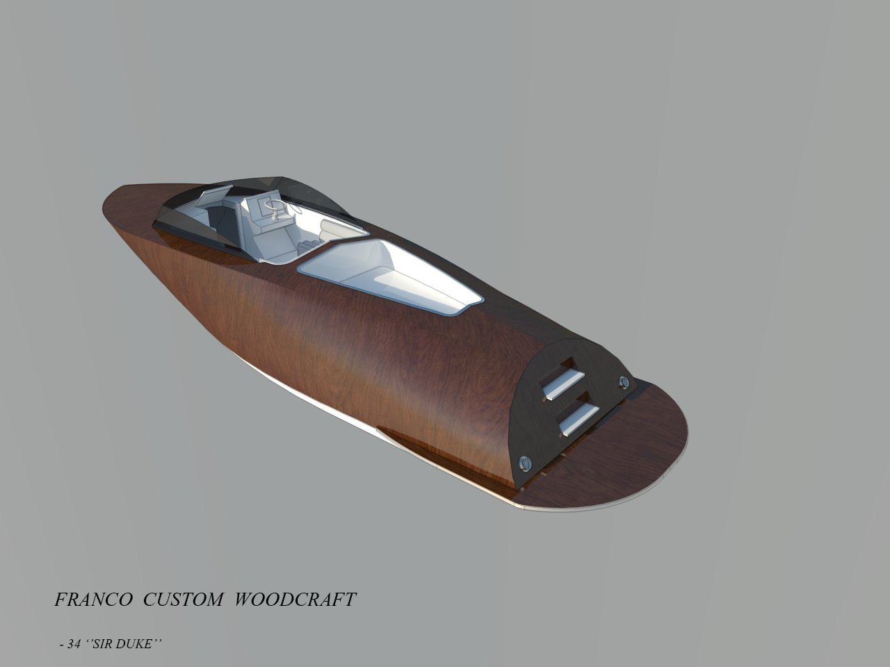 34 feet Wooden runabout project