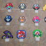 Metroid Cupcake Toppers (Perler)