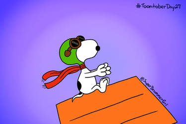 Toontober Day 27 - Pilot Snoopy