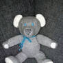 Blue eyed bear (Hand Knitted)