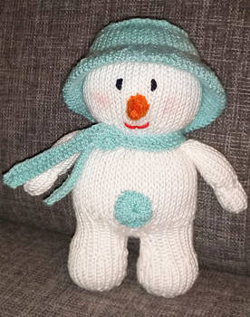 Hand knitted Snowman