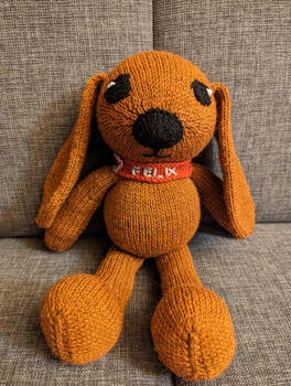 Felix.(Hand knitted cocker spaniel)